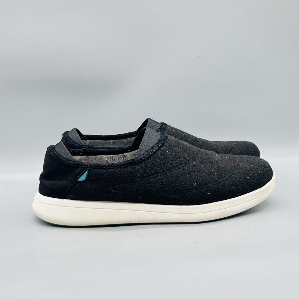 Vessi Shoes Mens 11 Black Sunday Slip On House Slippers Lined Comfort Cozy